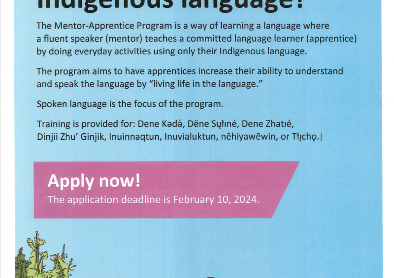 Are you interested in learning an Indigenous language?